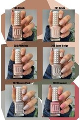 تصویر لاک ناخن نود ۶ برهنه پاستل 