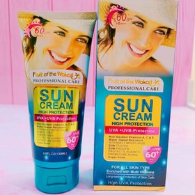 تصویر ضد آفتاب سان کرم SUN CREAM spf60 حجم 130 میل 