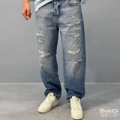 تصویر شلوار نیم بگ مردانه کد 037 