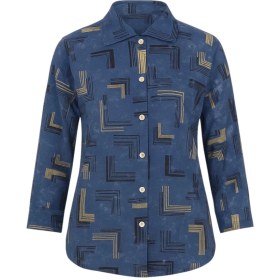 تصویر شومیز آستین بلند یقه برگردان زنانه AM002 