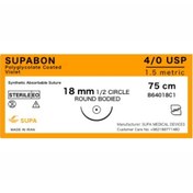 تصویر نخ بخیه ویکریل راند بادید 0-4 سوپا ( بسته بندی 36 عددی ) 