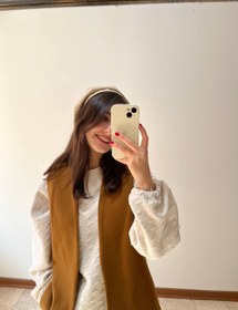 تصویر وست فوتر آرا زنانه بُردیس - شتری 