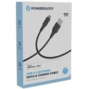 تصویر کابل شارژ لایتنینگ 1.2 متر پاورولوژی Powerology Lightning Data Cable PWATL1M 