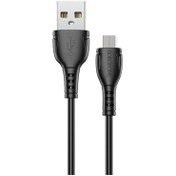 تصویر کابل تبدیل USB به MicroUSB بروفون مدل BX51 طول 1 متر 