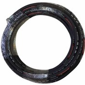 تصویر شیلنگ کارواش صنعتی 10 متری دو سر پرس pneumatic rubber hose pipe car wash