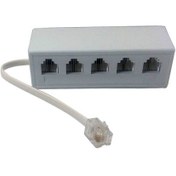 تصویر سوکت یک به پنج تلفن سوکت یک به پنج تلفن