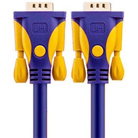 تصویر کابل VGA 9+3 طول 1.5 متری برند ENZO VGA 3+9 High Definition Cable Purple ENZO