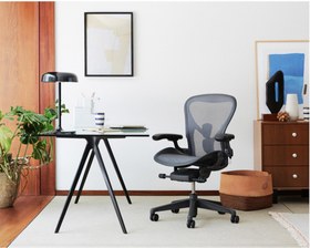 تصویر صندلی HermanMiller Aeron Chair C Size – Graphite-ارسال 20 روز کاری 