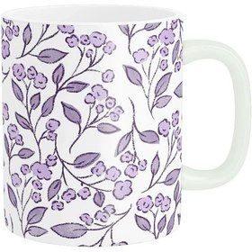 تصویر ماگ سرامیکی طرح گل کیوت و فانتزی کد739 