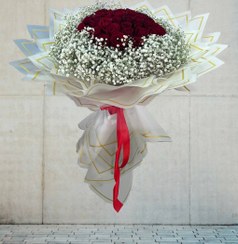 تصویر پیش‌نویس ۴۲دسته گل رز قرمز ۴۰شاخه 