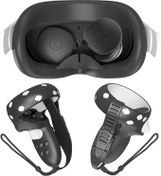 تصویر کاور HUIUKE Touch Controller Grip Cover for Oculus Quest 2 with Silicone VR Face Cover Pad and Lens Cover-ارسال 15 الی 20 روز کاری 