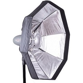 تصویر بیوتی دیش پرتابل S&S 80cm Soft Light داخل نقره ای 