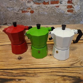 تصویر موکاپات یا قهوه جوش برند یونیک لایف 3کاپ - قرمز 