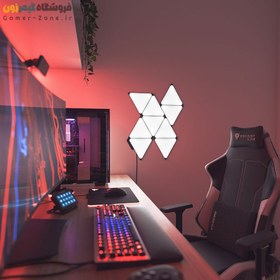 تصویر پنل روشنایی مثلثی مشکی هوشمند 12 تکه نانولیف لیمیتید ادیشن Nanoleaf Shapes Limited Edition Ultra Black Triangles Smarter Kit (12 Panels) 