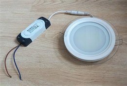 تصویر پنل بک لایت تو کار سقفی دور شیشه 18 وات EDC قطر 16 