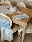 تصویر ست پیش بند داماس۲دستکش۲دستگیره 