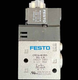 تصویر شیر برقی تک بوبین بلوکی پنوماتیک فستو FESTO-CPE14-M1BH-3GL-1/8 