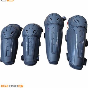 تصویر محافظ زانو و آرنج موتور سواری STAR مدل 4 تکه Knee and elbow protectors for motorcycle riding STAR model 4 pieces