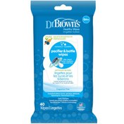 تصویر Dr Browns دستمال پاک کننده شیشه شیر پستانک (40 تایی) 
