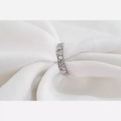 تصویر انگشتر نقره زنانه ظریف 