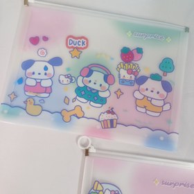 تصویر پوشه زیپ کیپ A4 طرح فانتزی کیتی 