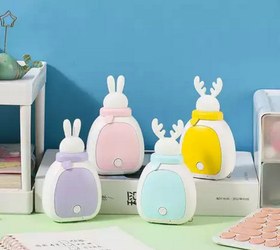 تصویر گرم کن دست گوزن و خرگوش hand warmer - #صورتی 