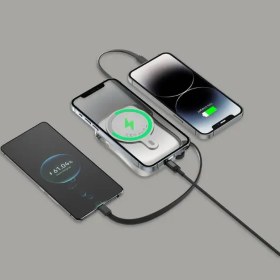 تصویر پاوربانک گرین لاین مدل MagPulse ظرفیت 10000mAh - مشکی / Green Lion MagPulse 10000mAh MagSafe Power Bank