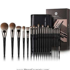 تصویر ست براش 21 تیکه صورت ایگشو Eigshow 21 Pcs Black Swan Brush