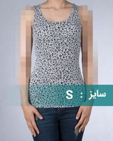 تصویر تاپ طرح پلنگی زنانه 