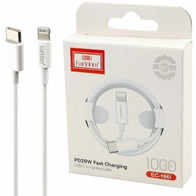 تصویر کابل شارژ TYPE-C به لایتنینگ ارلدام مدل EC-166i PD20W Charging cable TYPE-C to Lightning Earldom model EC-166i PD20W