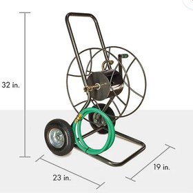 تصویر شلنگ جمع کن حرفه ای دو چرخ 