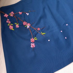 تصویر دامن کوتاه گلدوزی ساکورا 