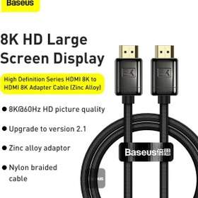 تصویر کابل HDMI بیسوس مدل High Definition Series 8K طول 3 متر 