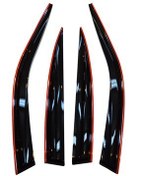 تصویر بادگیر خودرو شیشه جلو اتومبیل چری اومودا 5 قرمز کروم BALP 