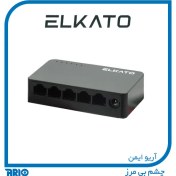 تصویر سوئیچ 5 پورت الکاتو مدل ELKATO-1SG0500GN 