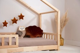 تصویر کلبه تخت نیلا ۲۰۰x۹۰ تخت خواب کودک