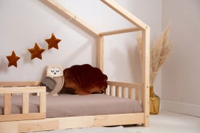 تصویر کلبه تخت نیلا ۲۰۰x۹۰ تخت خواب کودک