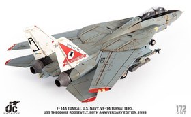 تصویر ماکت جنگنده اف 14 تامکت نیروی دریایی امریکا | Jc Wings 1:72 F14A Tomcat US Navy, VF-14 Tophatters 