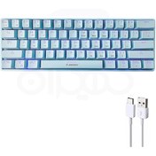 تصویر کیبورد بی سیم مکانیکال جرتک مدل Jertech JK530 