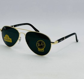 تصویر عینک آفتابی مردانه برند ریبن شیشه سنگ مدل خلبانی - فریم eynak ray ban