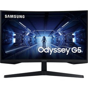 تصویر مانیتور خمیده 32 اینچ سامسونگ مدل LC32G55TQWMXUE Odyssey G5 ا Samsung LC32G55TQWMXUE Odyssey G5 32-Inch Gaming Curved Monitor Samsung LC32G55TQWMXUE Odyssey G5 32-Inch Gaming Curved Monitor