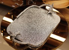 تصویر سینی آلومینیومی مدل ایوان رنگ سیلور 