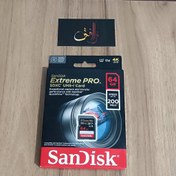 تصویر رم SD دوربین سندیسک 64گیگ 4K سرعت 200MB 