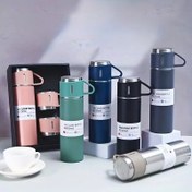 تصویر فلاکس سه لیوانه سه کاپ نیم لیتری مدل Vacuum Flask 