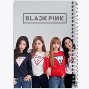 تصویر دفتر نت موسیقی 100 برگ خندالو طرح گروه بلک پینک Black Pink 