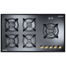 تصویر اجاق گاز شیشه ای ۵ شعله درخشان مدل G 616 Derakhshan Glass Hob