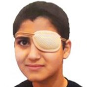 تصویر چشم بند تنبلی چشم سما طب پاکان کد 7027 - رنگ:کرم - سایز:فری سایز 