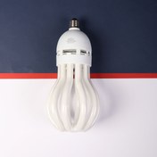 تصویر لامپ کم مصرف طرح لوتوس 105 وات E27 آفتابی خزرشید 