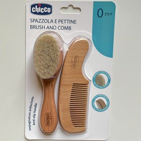 تصویر ‏شانه برس چوبی چیكو Chicco Wooden Brush Comb