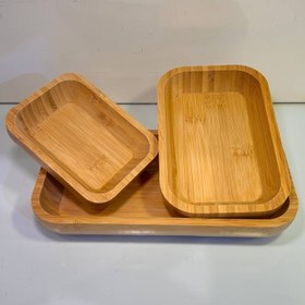 تصویر کاسه مستطیل بامبو 